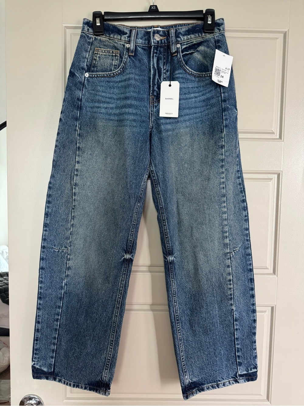 Forever 21 Blue Wide Leg Jeans